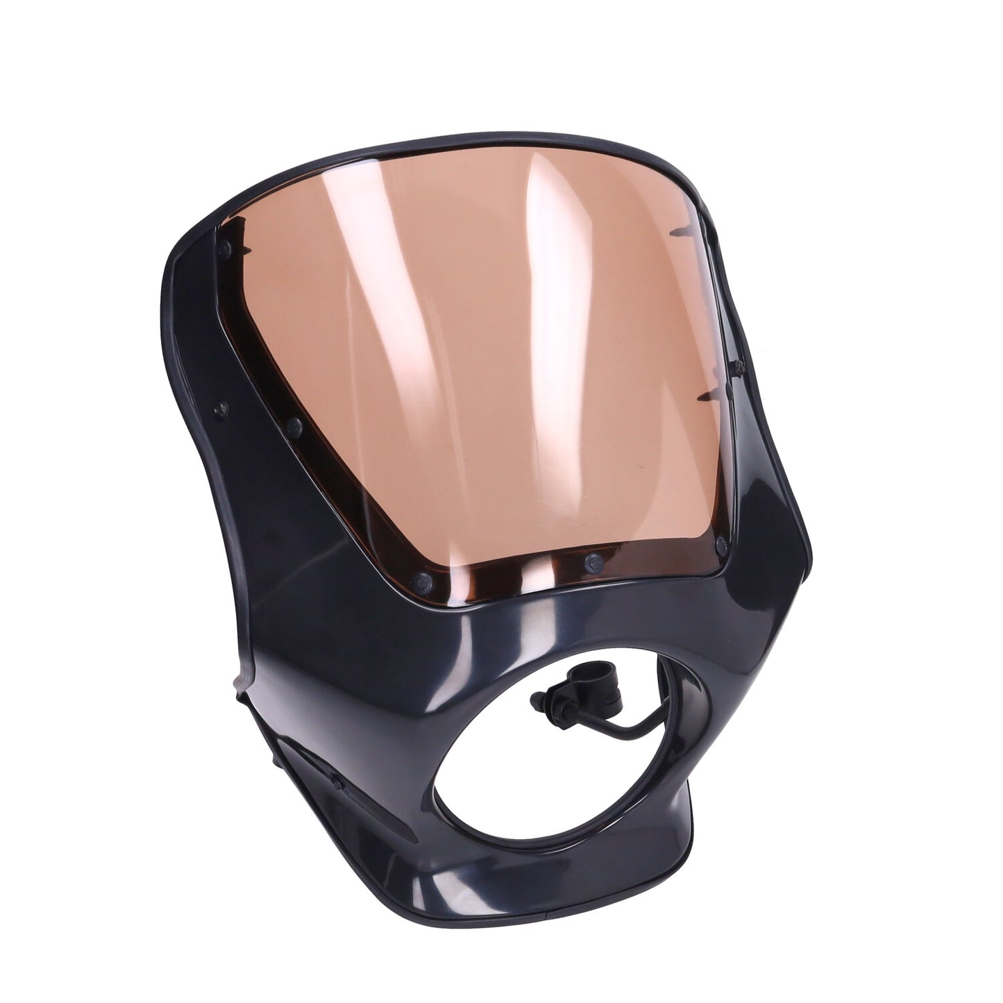Stuurkuip / Koplampspoiler Compleet Zwart Ongespoten + Smoke Ruit – Honda MB / MB8