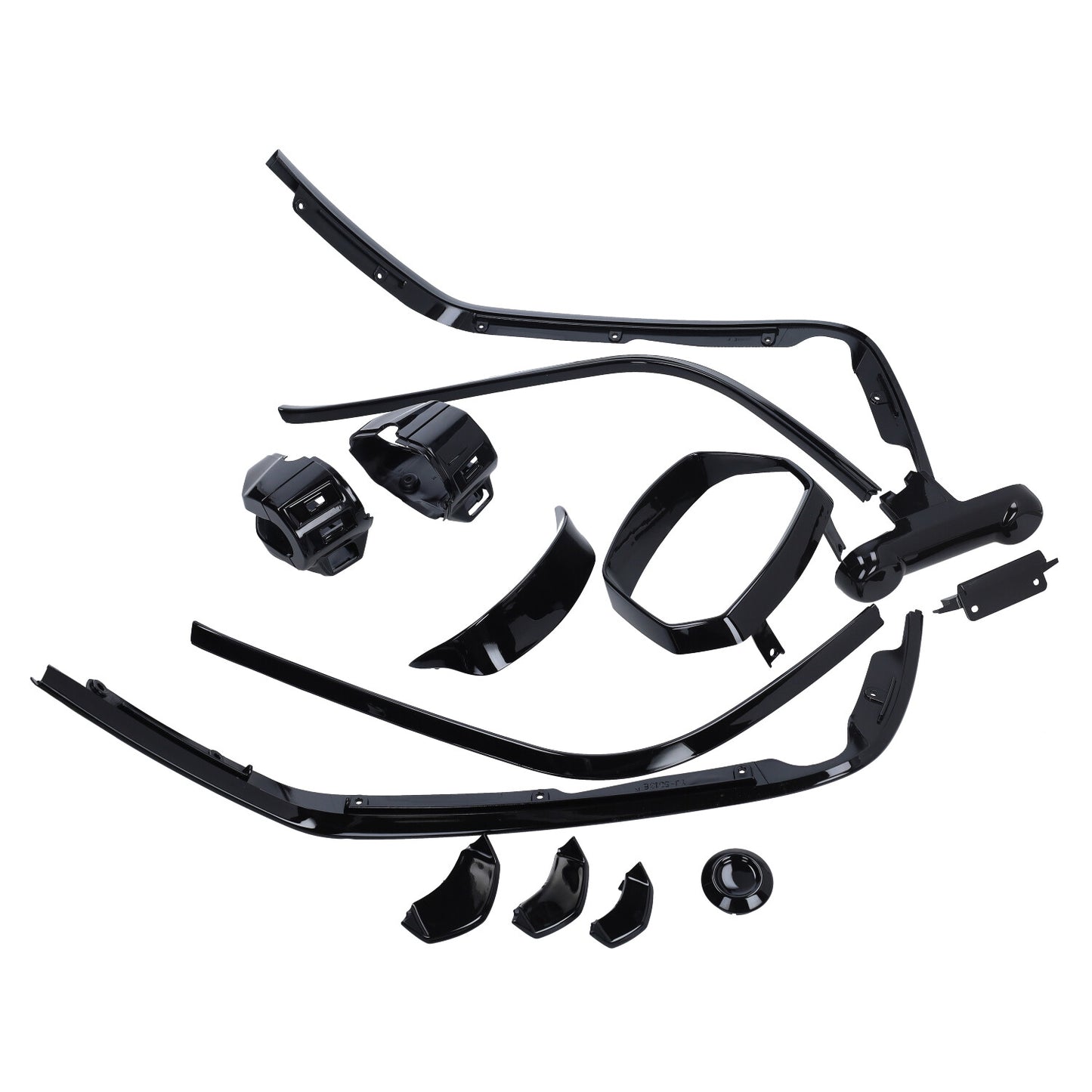 Stylingset Vespa Sprint Euro 4 / 5 vanaf 2018 Zwart Glans 16-delig