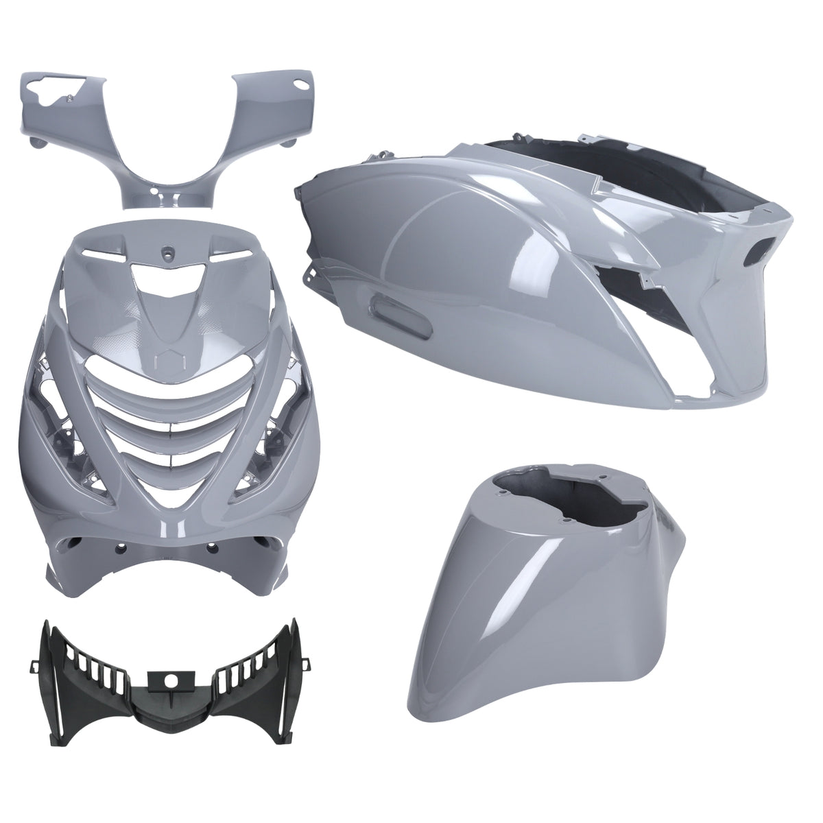 SP kappenset DMP SP Nardo Grey – Nardo Grijs Glans 5-Delig (Piaggio Zip)