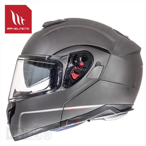 Helm MT Atom SV Systeemhelm Mat Titanium – maat S