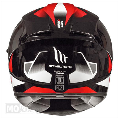 Helm MT Blade II SV Fugue Rood – maat S