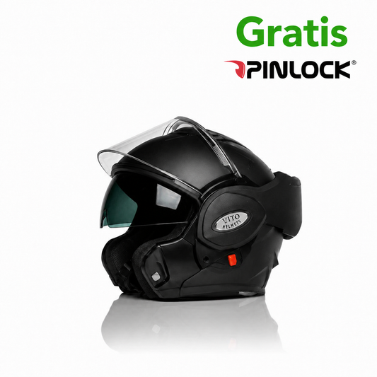 Vito Systeemhelm Reverse Mat Zwart + Gratis Pinlock – ECE 22.06