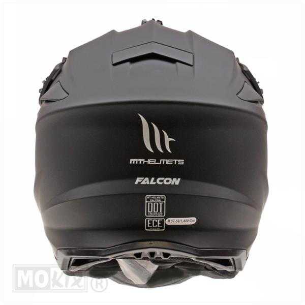 Helm Falcon Solid Mat Zwart – maat XL / XXL