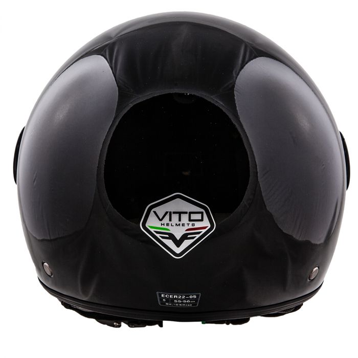 Helm Vito Jet Loreto Glans Zwart