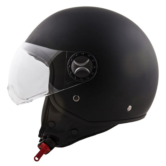 Helm Vito Jet Loreto mat zwart