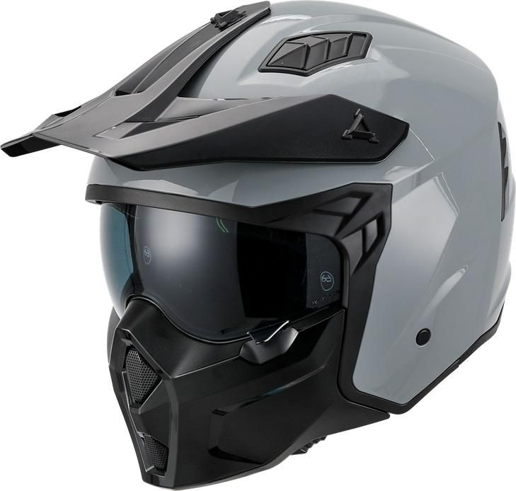 Helm Vito Jet Predator Mat Zwart / Nardo Grey