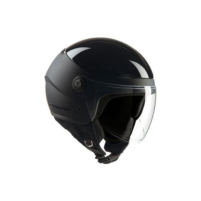 Helm tucano demi-jet el 'pop (alle maten) zwartglans/zwart mat