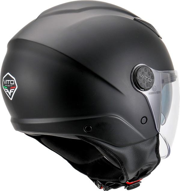 Helm Vito Jet Sarenta - Mat Zwart / Gebroken Wit / Brons