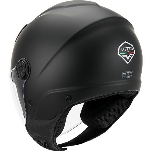 Helm vito jet uno mat zwart