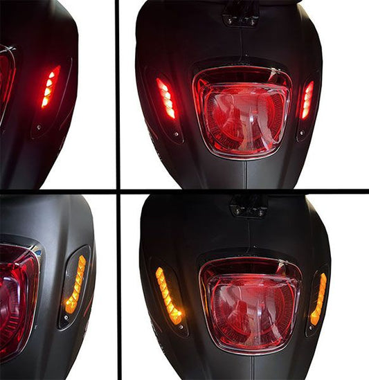 Knipperlicht LED Matrix Vespa Primavera / Sprint DMP Smoke Achterzijde