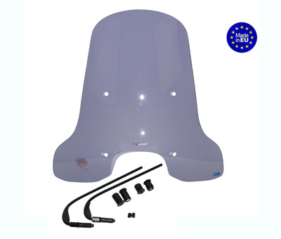 Windscherm Regia Hoog Origineel Model 70cm Smoke – Sprint (incl. bevestigingsset, Made in EU)