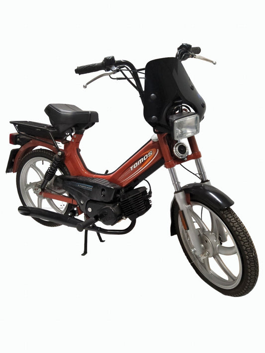 windscherm Regia met bevestigingsset (made in EU) koplampspoiler glans zwart puch maxi, tomos