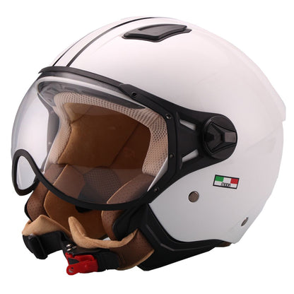 Helm Vito Jet Moda Mat Grijs / Glans wit / Mat zwart / Mat roze