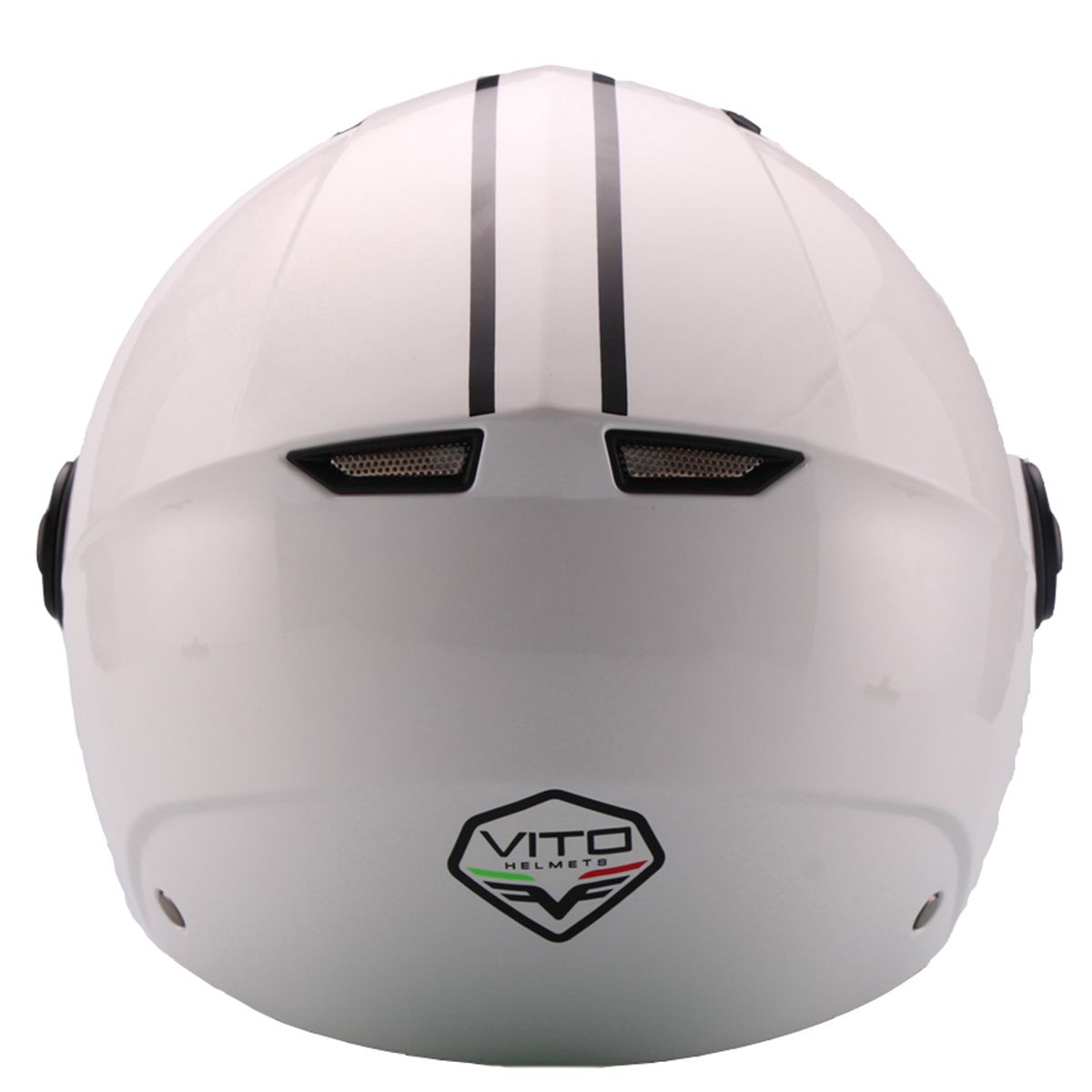 Helm Vito Jet Moda Mat Grijs / Glans wit / Mat zwart / Mat roze