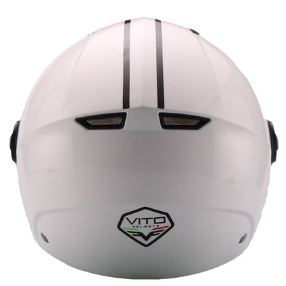 Helm Vito Jet Moda Mat Grijs / Glans wit / Mat zwart / Mat roze