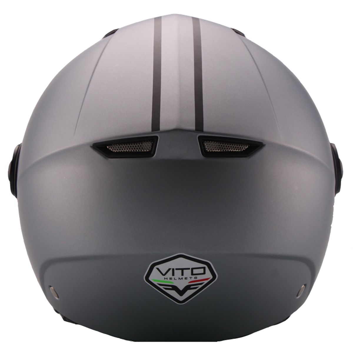 Helm Vito Jet Moda Mat Grijs / Glans wit / Mat zwart / Mat roze