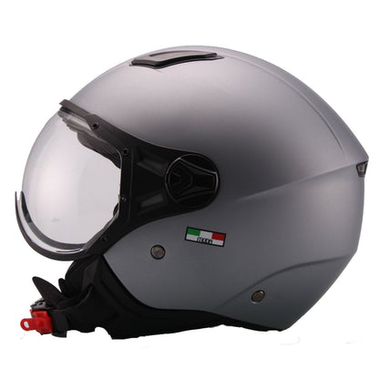 Helm Vito Jet Moda Mat Grijs / Glans wit / Mat zwart / Mat roze