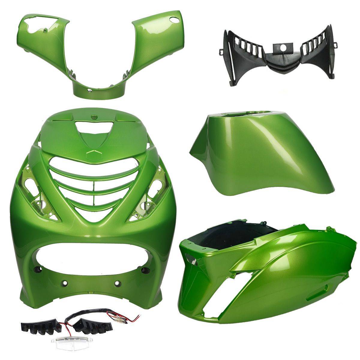 SP Kappenset Piaggio Zip 2000 Porsche Taycan Green 5-Delig