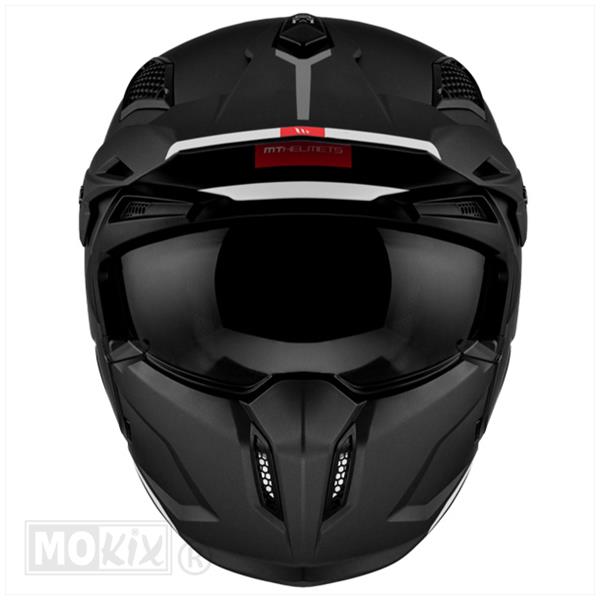 MT Helm Streetfighter SV Stripe – Mat Zwart – ECE 22.06 (4 helmen in 1)