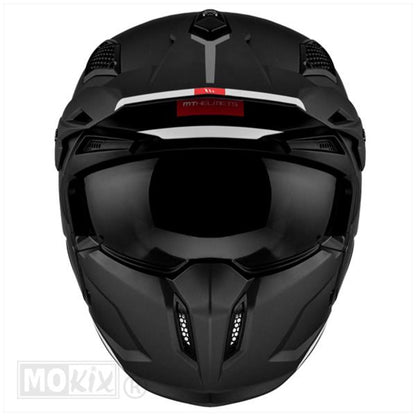 MT Helm Streetfighter SV Stripe – Mat Zwart – ECE 22.06 (4 helmen in 1)