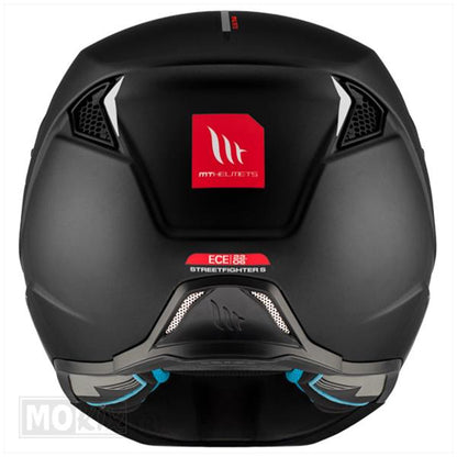 MT Helm Streetfighter SV Stripe – Mat Zwart – ECE 22.06 (4 helmen in 1)
