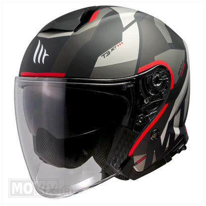 Helm MT Thunder 3 SV Bow zwart/ rood – maat S
