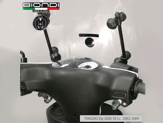 Windscherm Biondi – Bevestigingsset Piaggio Zip 2000 (=op=op)