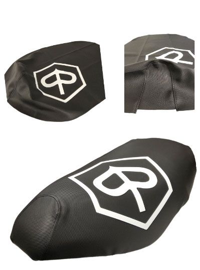 Buddydek/Zadelhoes met Witte Piaggio-logo – Piaggio Zip 2000 (50cc 2T/4T, SP-look)– Made in EU