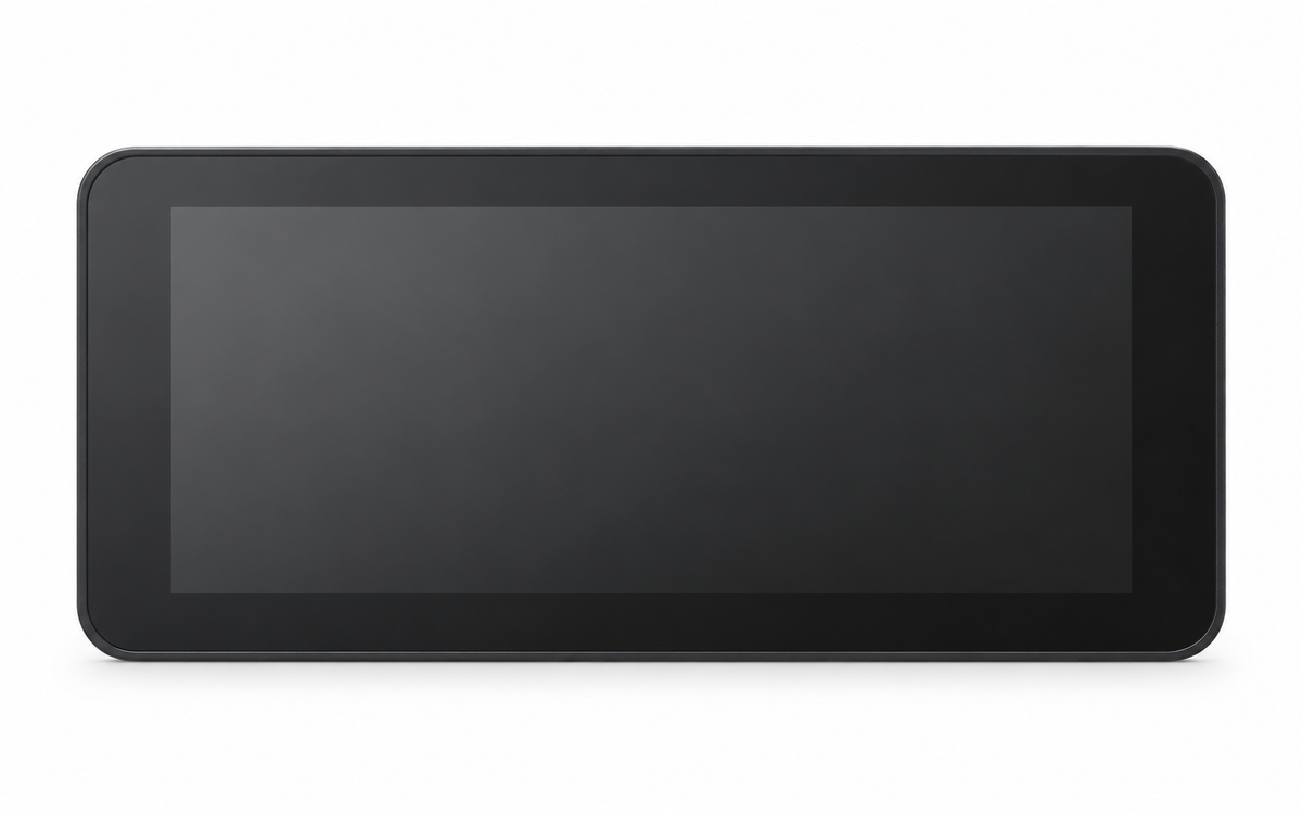 Voorzijde CarPlay scherm van 6,86 inch op witte achtergrond