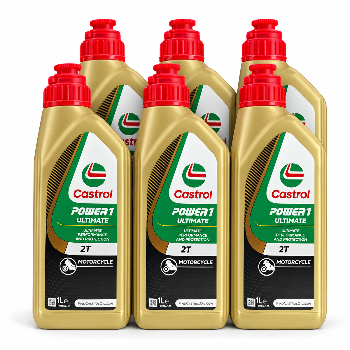Illustratie Castrol POWER1 Ultimate 2T voordeelpak 6 x 1L