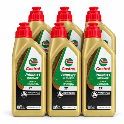 Illustratie Castrol POWER1 Ultimate 2T voordeelpak 6 x 1L