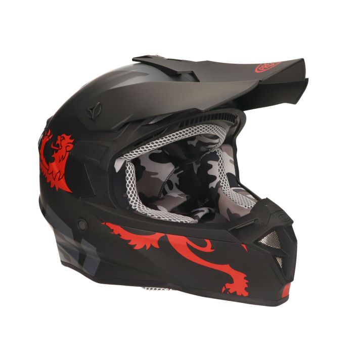 Helm malossi cross/enduro hm2 premier ( alle maten ) zwart mat