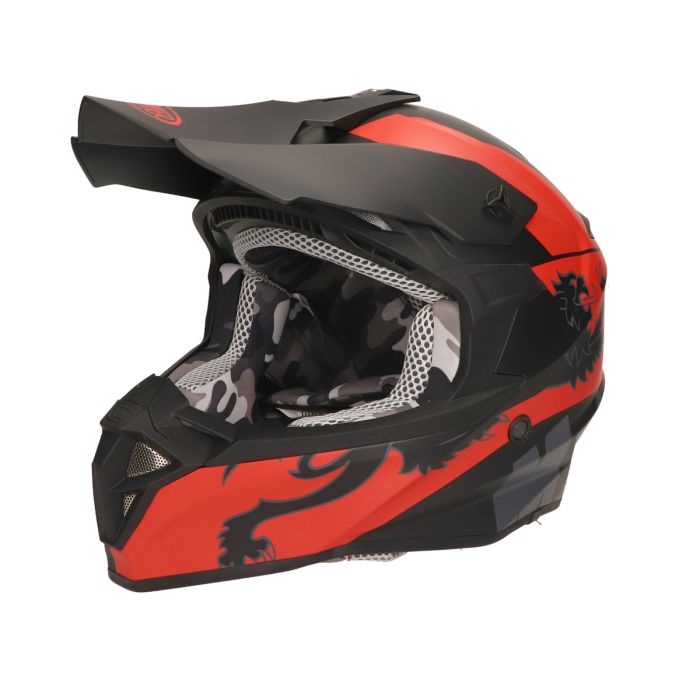 Helm malossi cross/enduro hm2 premier ( alle maten ) zwart mat