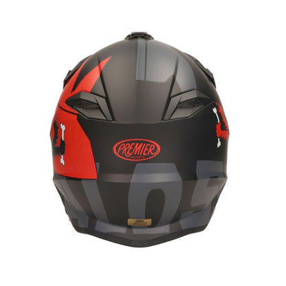 Helm malossi cross/enduro hm2 premier ( alle maten ) zwart mat