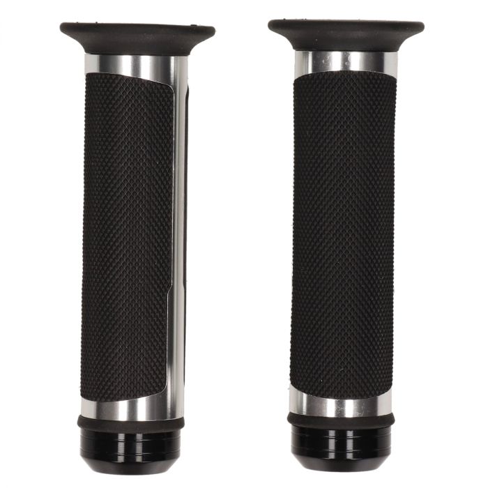 Handvatset Sportline met balansgewichten zilver-zwart universeel DMP