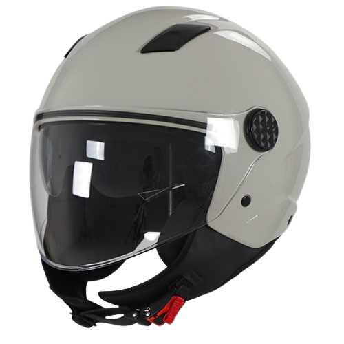 Helm Vito Jet Sarenta - Mat Zwart / Gebroken Wit / Brons