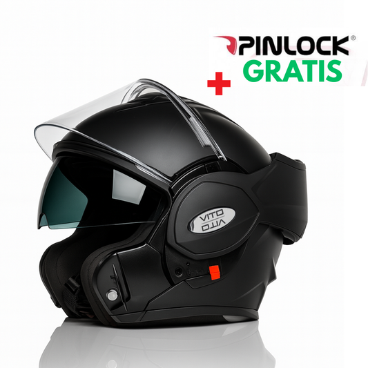 Vito Systeemhelm Reverse Mat Zwart + Gratis Pinlock – ECE 22.06