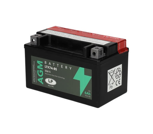 Accu Landport YTX7A-BS / LTX7A-BS 12V 6Ah – Kymco / SYM / Peugeot / Yamaha / Suzuki / Aprilia