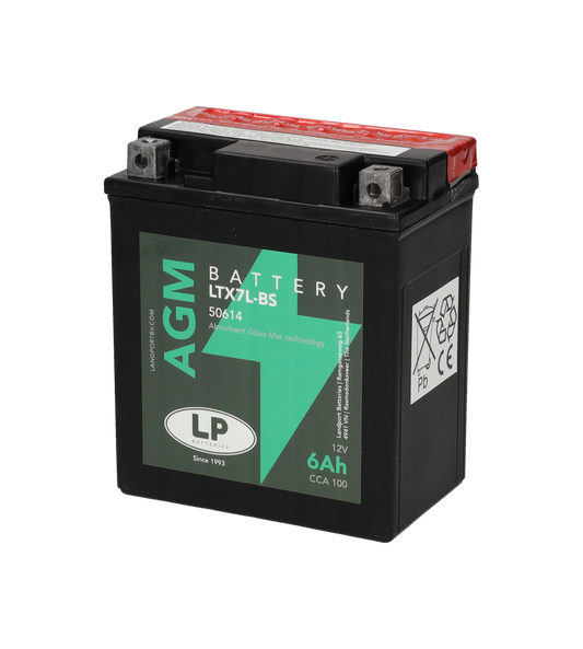 Accu Landport YTX7L-BS / LTX7L-BS 12V 6Ah – Vespa Primavera / Sprint / Piaggio Zip IGET 4T / Honda PCX