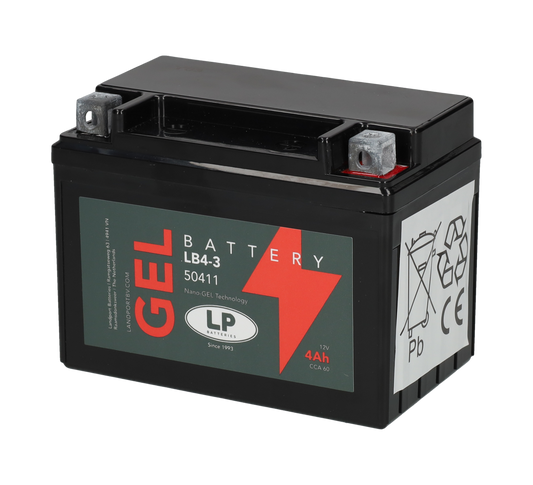 Accu Landport MG4HL-B-L / GB4L-B / LB4-3 12V 4Ah – Yamaha Aerox / Peugeot Speedfight / Gilera Runner / Aprilia SR / MBK Nitro