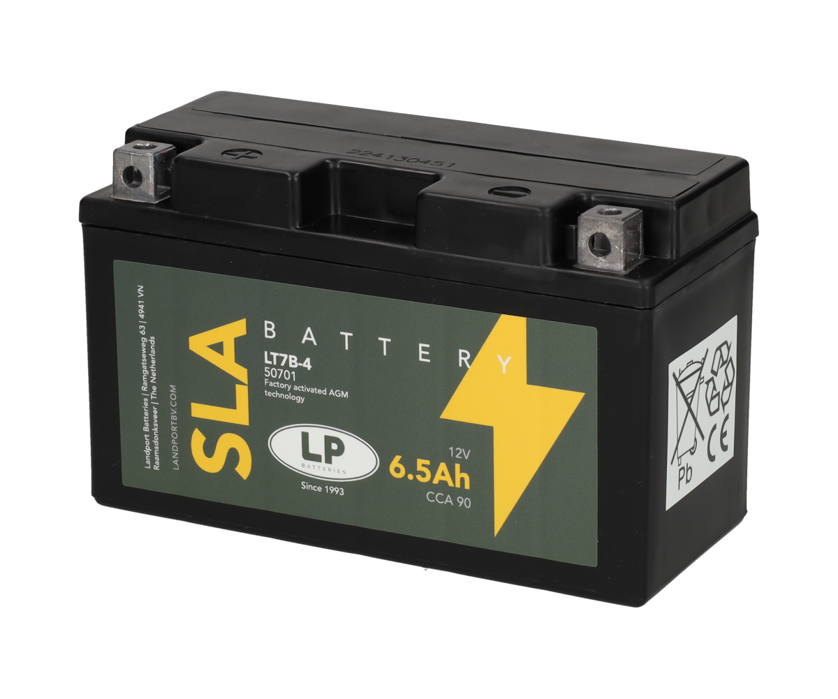 Accu Landport SLA YT7B-4 / LT7B-4 12V – Suzuki DR-Z 400 / Yamaha TTR 225