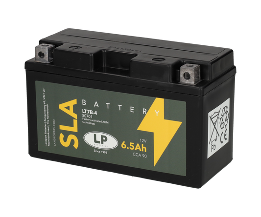 Accu Landport SLA YT7B-4 / LT7B-4 12V – Suzuki DR-Z 400 / Yamaha TTR 225