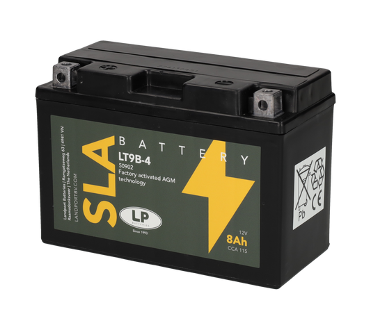 Accu Landport AGM 50902 / YT9B-4 / YT9B-BS 12V 8Ah 115A