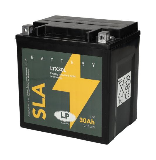 Accu Landport SLA YTX30L / LTX30L / MGS12-30L-BS / GHD30HL-BS / GHD30H-3 12V 30Ah – heavy duty motoraccu