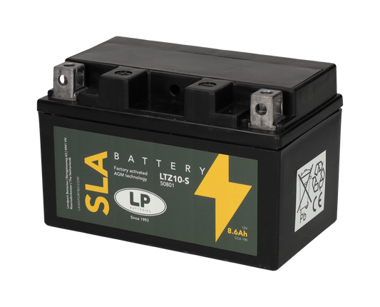 Accu Landport SLA YTZ10-S / LTZ10-S 12V 8.6Ah 190A – Honda Hornet / CBR / Yamaha T-Max / FZ8