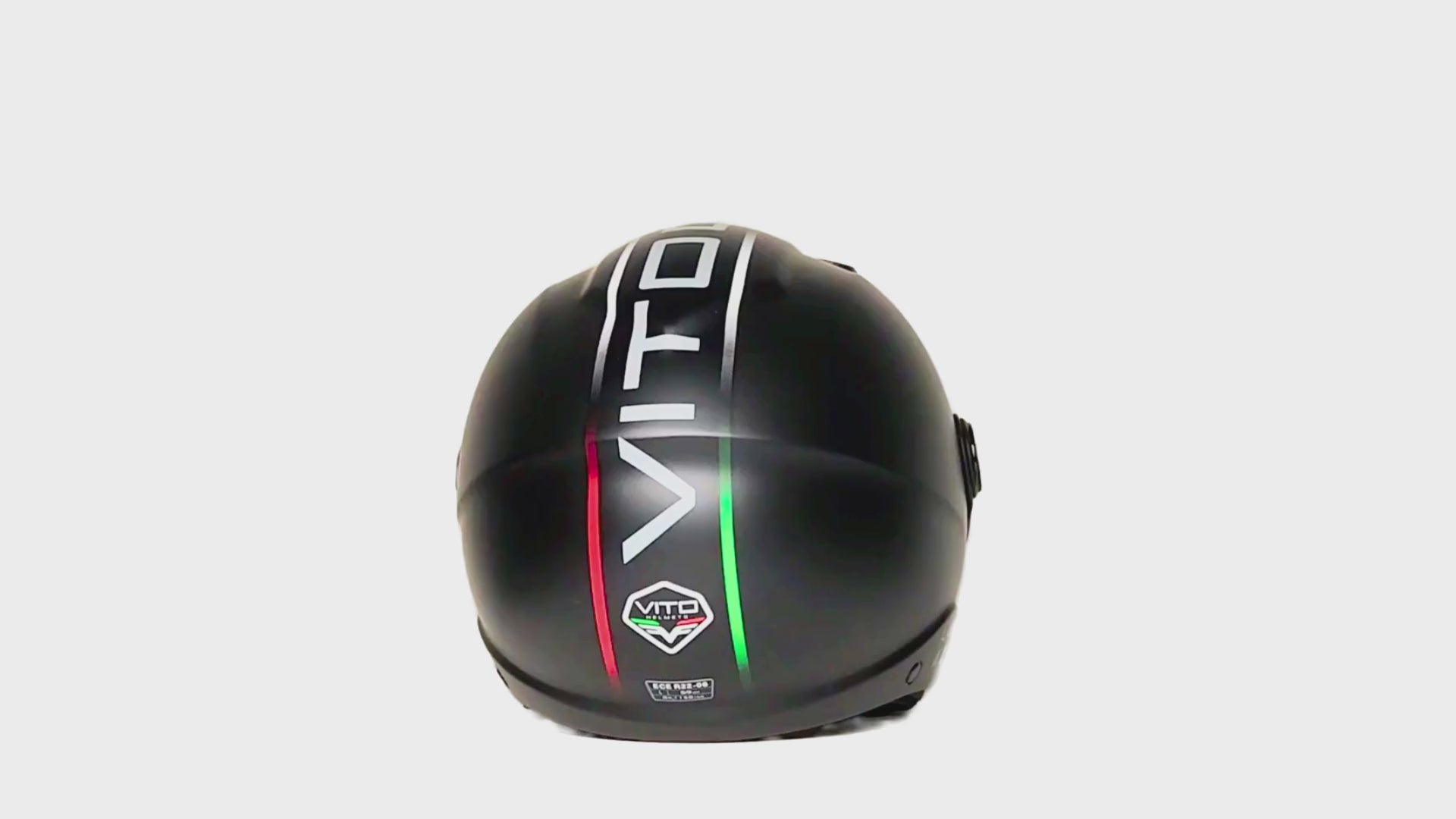 Motorhelm, helm, valhelm, jethelm, scooter, intern zonnevizier, vizier, maat XL, zwart