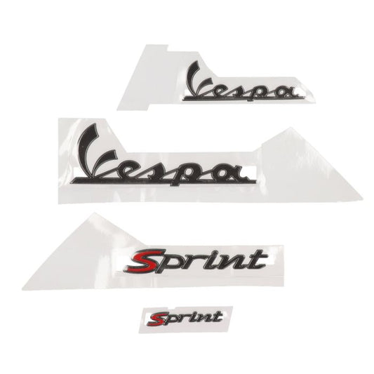 Stickerset / Embleemset Vespa Sprint smoke 4-delig