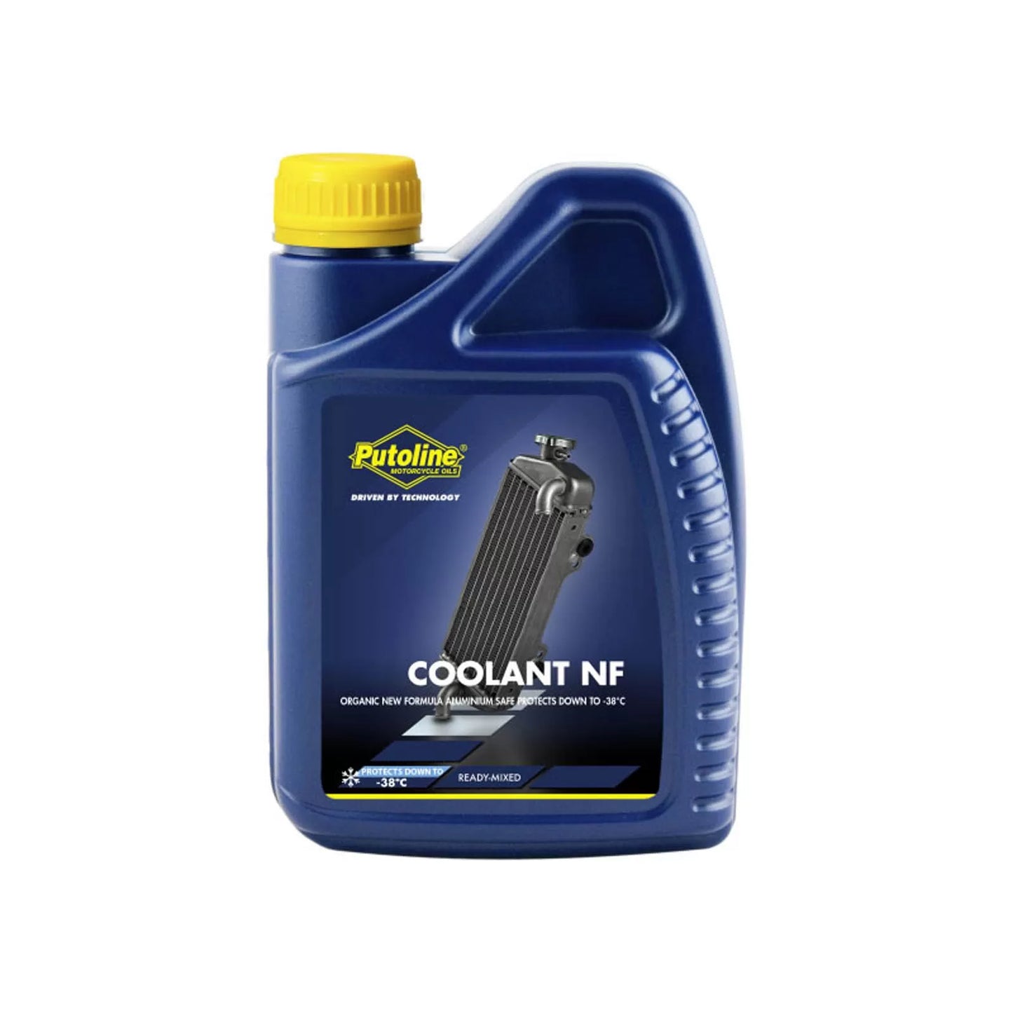 Onderhoudsmiddel koelvloeistof coolant NF -38°C 1L fles putoline 70055