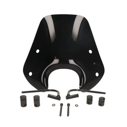 Windscherm Laag Zwart Glans Piaggio Zip